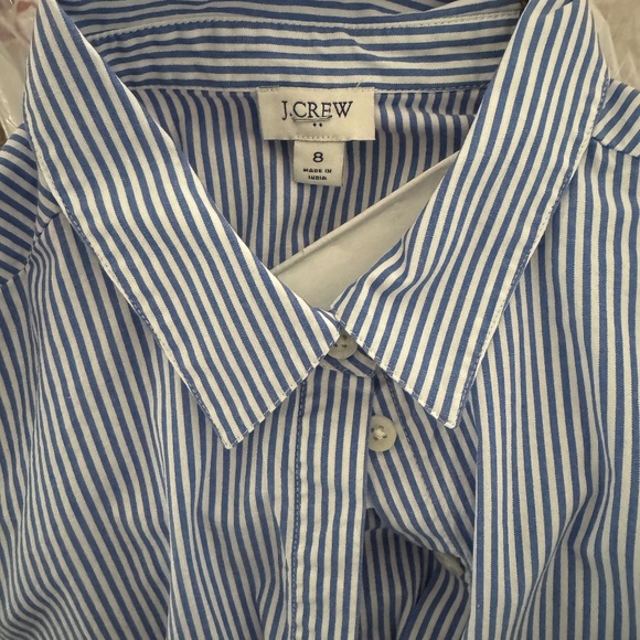 J. Crew Blue and White Striped Dress - Picture 1 of 3